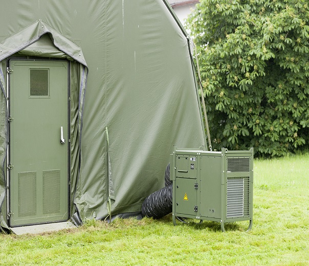 mobile tent air conditioning system
